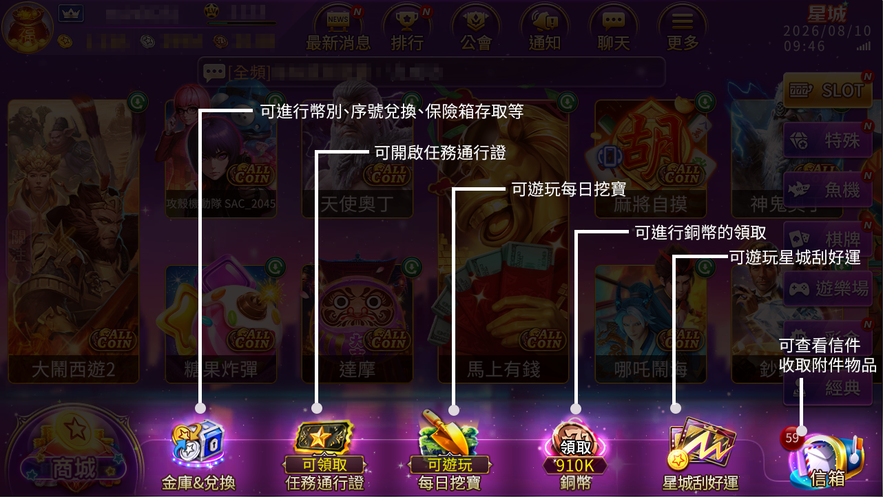 遊戲介面說明 | 新手操作全攻略，遊戲指南即刻上手